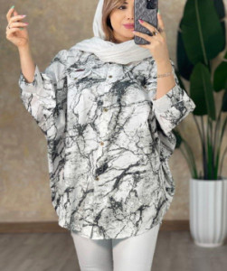 پانچو زنانه داکرون مدل سیمین
