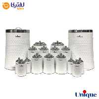 سرویس آشپزخانه 17 پارچه یونیک گلکسی سفید استیل UN-4617