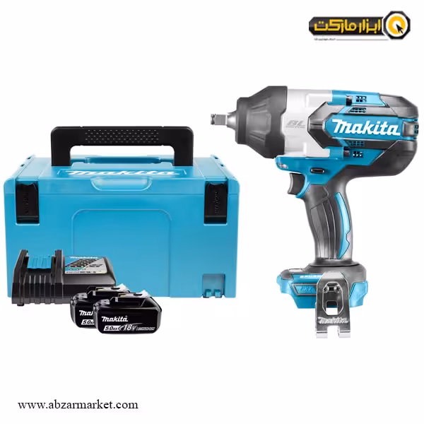 بکس شارژی ماکیتا 1/2 اینچ براشلس 18 ولت لیتیوم مدل DTW1002RTJ