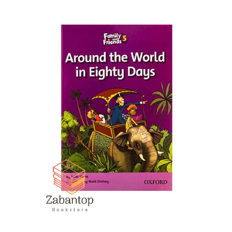 کتاب داستان فمیلی 5 دور دنیا در 80 روز Family Readers 5 Around the World