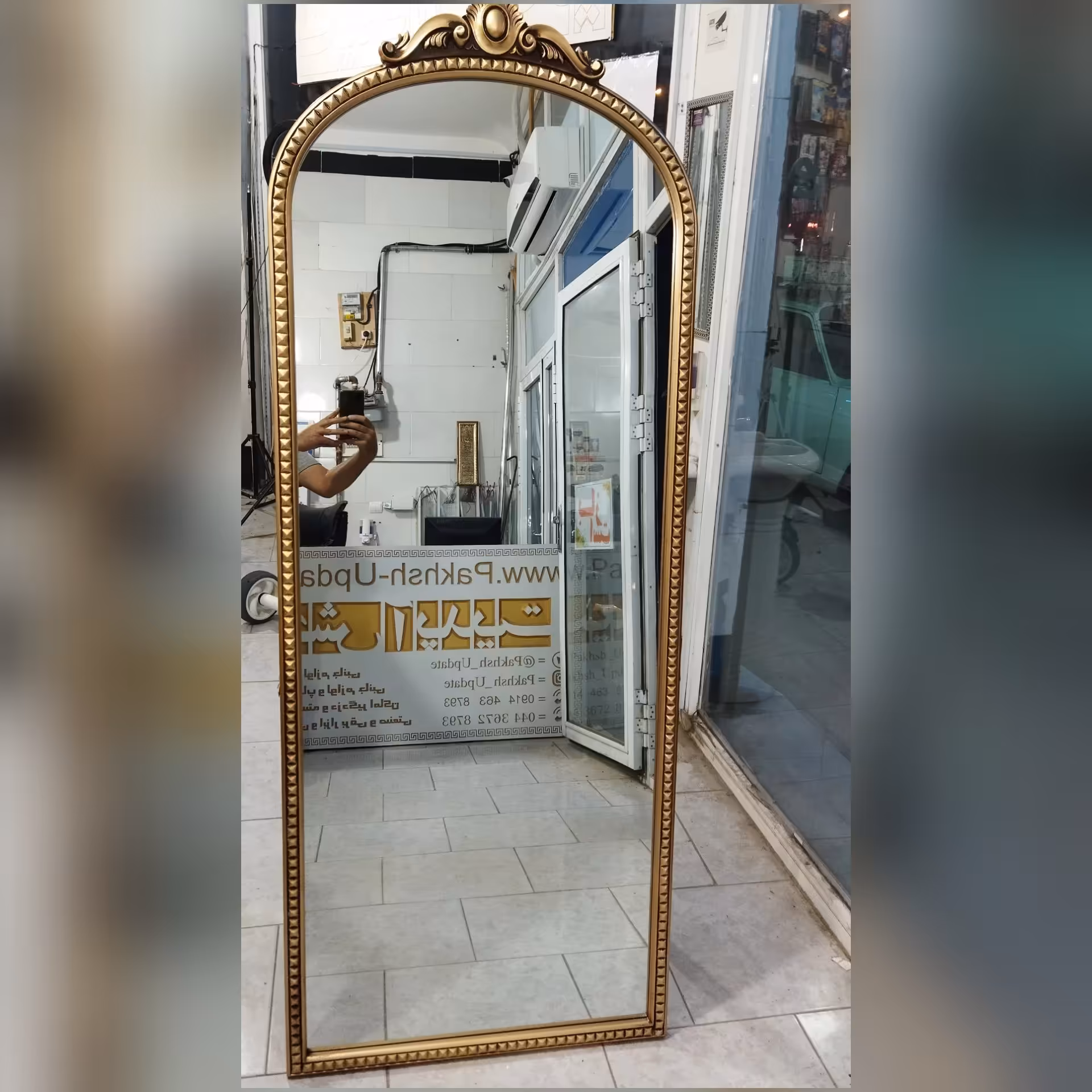 قاب آینه قدی کلاسیک پسکرایه