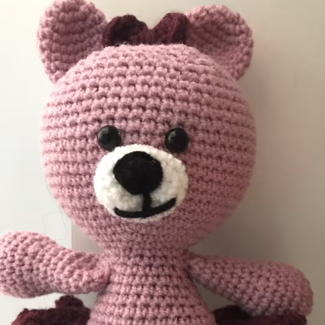عروسک قلاب بافی خانم خرس مهربون