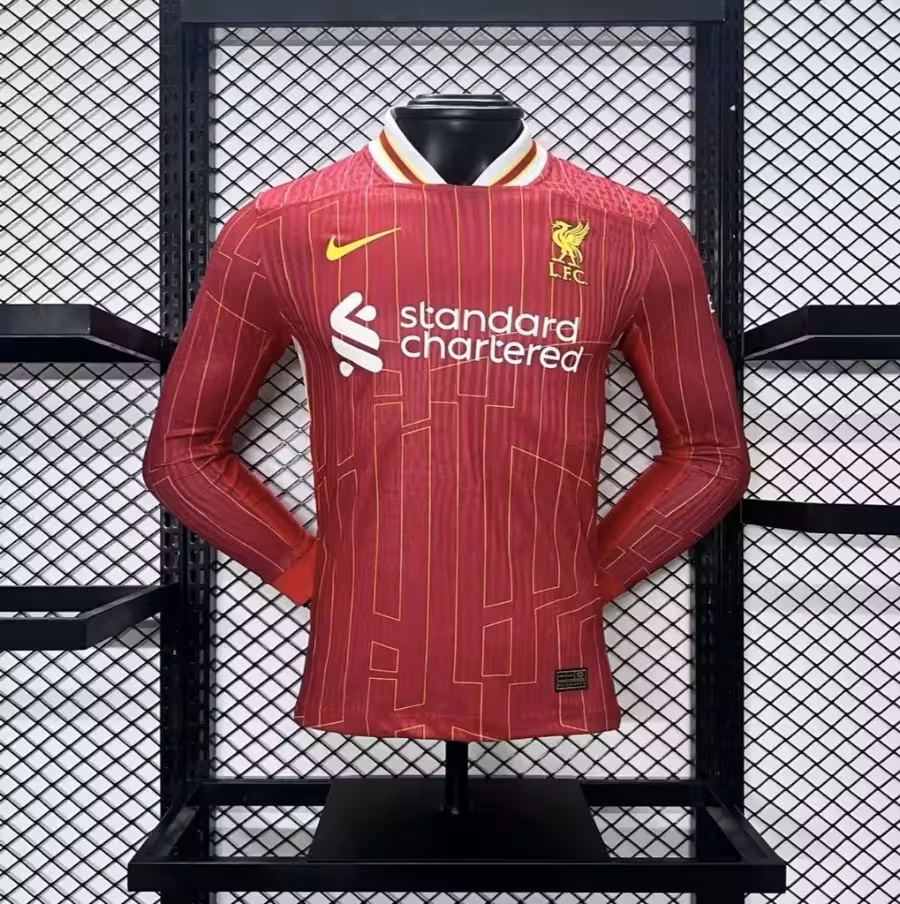 لباس اول لیورپول 2025-2024 آستین بلند | بازیکن