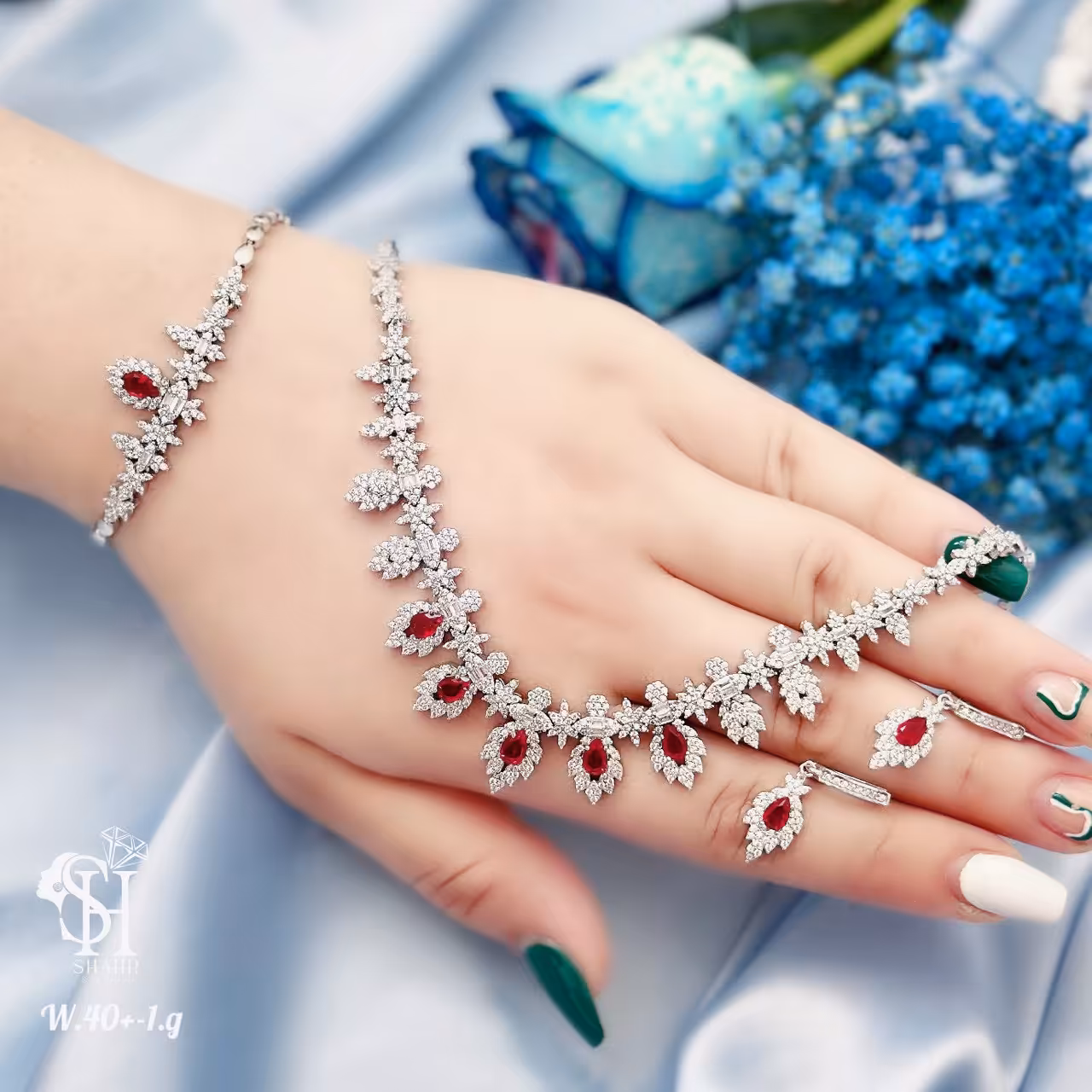 سرویس جواهری نقره  مجلسی