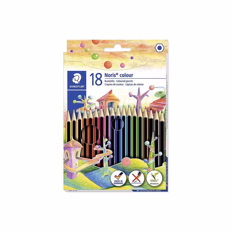 مداد رنگی استدلر 18 رنگ وپکس نوریس کد 185 C18