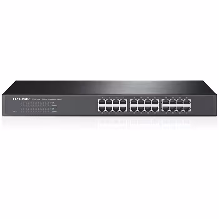 سوییچ 24 پورت مگابیتی و رکمونت تی پی-لینک مدل TL-SF1024