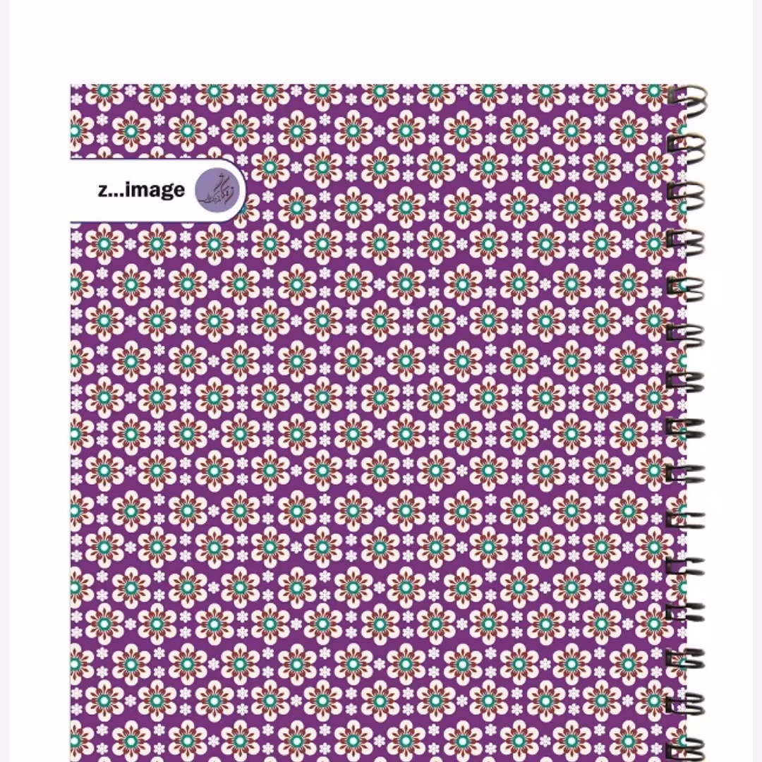 دفتر مقوایی سیمی 80 برگ زیماژ کد 31418