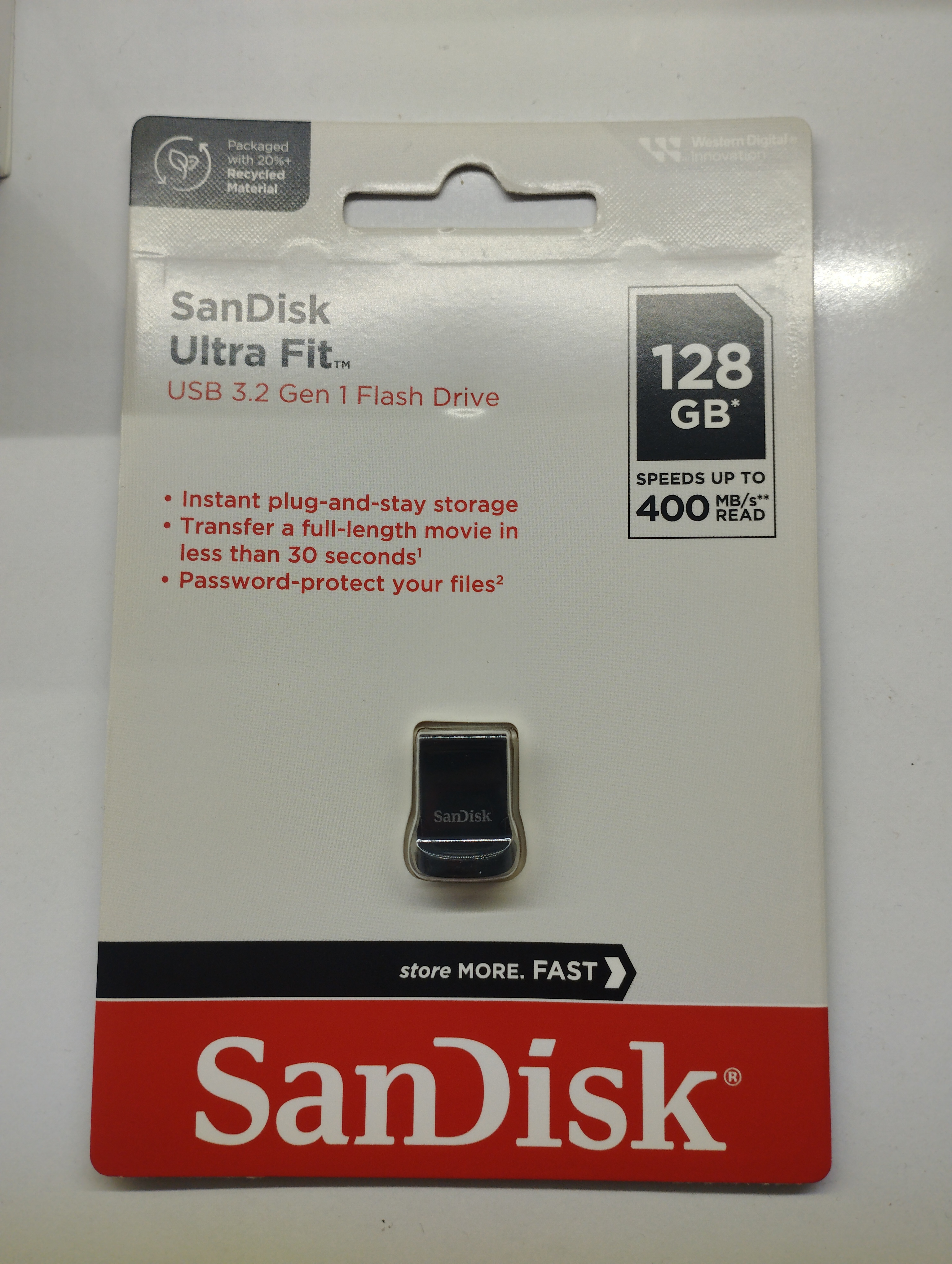 فلش مموری SanDisk مدل Ultra Fit ظرفیت 128 گیگابایت