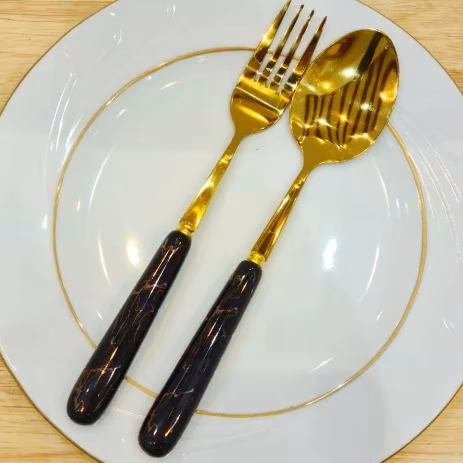 قاشق و چنگال ماربل