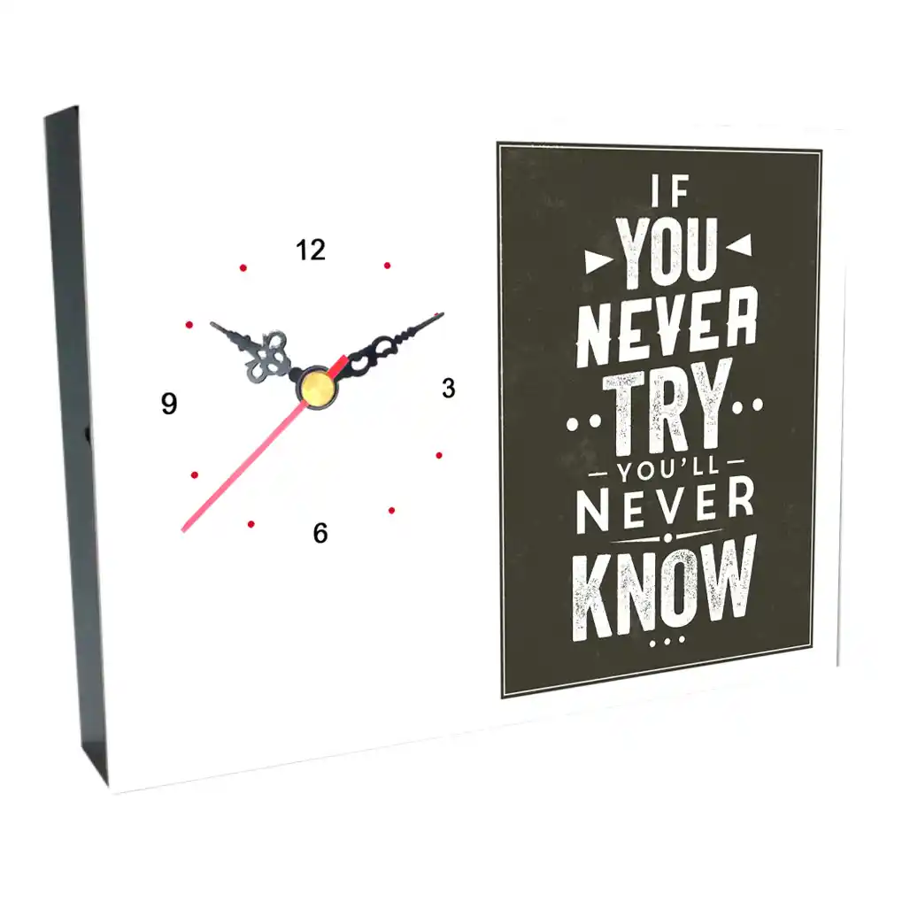 ساعت رومیزی YOU NEVER طرح AL 9