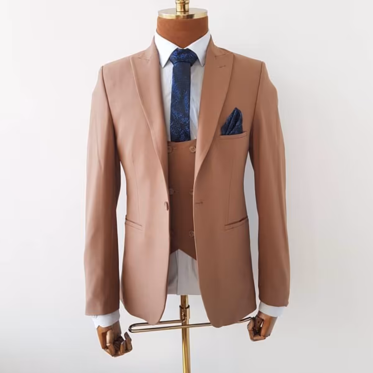 ست سه تیکه کت و شلوار و جلیقه مدل 421
