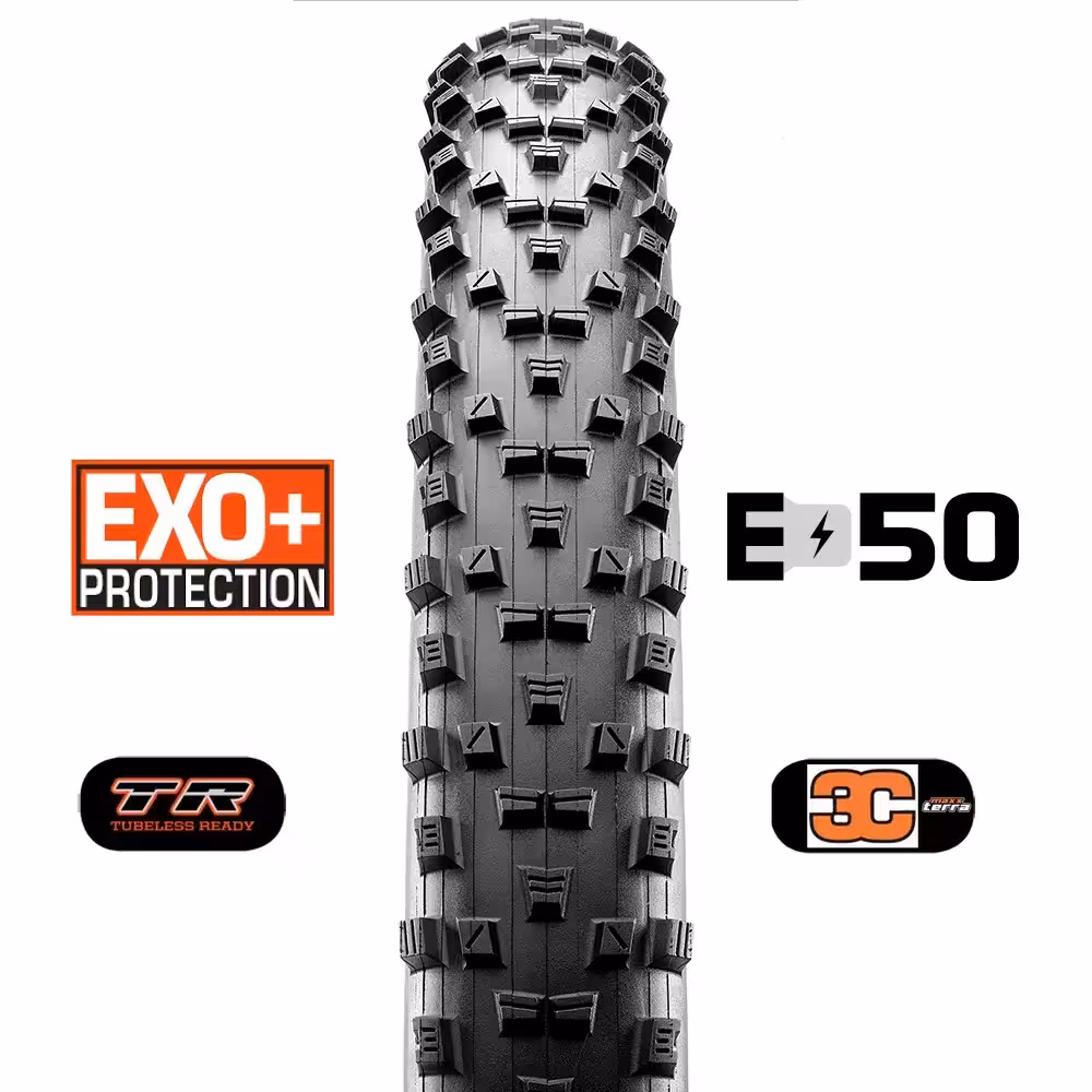 قیمت خرید تایر لاستیک Maxxis Forekaster 27.5×2.40WT دوچرخه ضد پنچری سایز 27.5X2.40WT فوکستر فولدینگ تاشو با قابلیت تیوبلس اگزو پلاس پروتکشن فشار باد 50 PSI تی پی آی 60 / TIRE BICYCLE MAXXIS FOREKASTER 27.5X2.40WT 3C MAXX TERRA EXO  PROTECTION FOLDING TUBLESS READY 50 PSI 60 TPI E50  E-bike / دوچرخه کوهستان شهری کراس کانتری تریل ای بایک برقی الکتریکی / اصل با ضمانت ©️ کمترین قیمت عمده بازار / گارانتی بازگشت وجه 7 روز/ ساخت تایوان