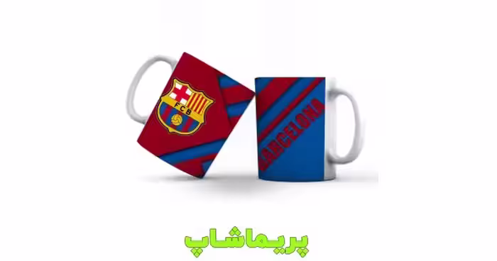 ماگ بارسلونا طرح گرافیکی