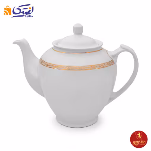 قوری چای هیئتی چینی زرین طرح هدیه طلایی