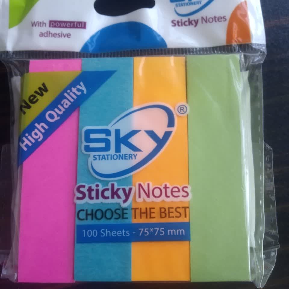 استیک نوت مستطیلی در چهار رنگ برند sky