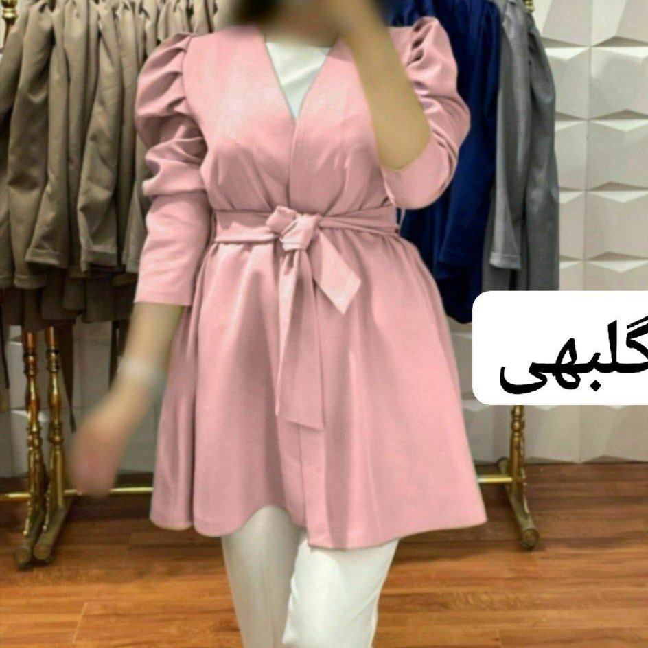 مانتو عروسکی جنس مازراتی فری سایز با رنگبندی کامل مزون دوز
