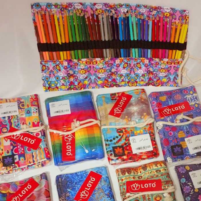 کیف مدادرنگی 36رنگ رولی جدید کم جا وقابل شستشو 