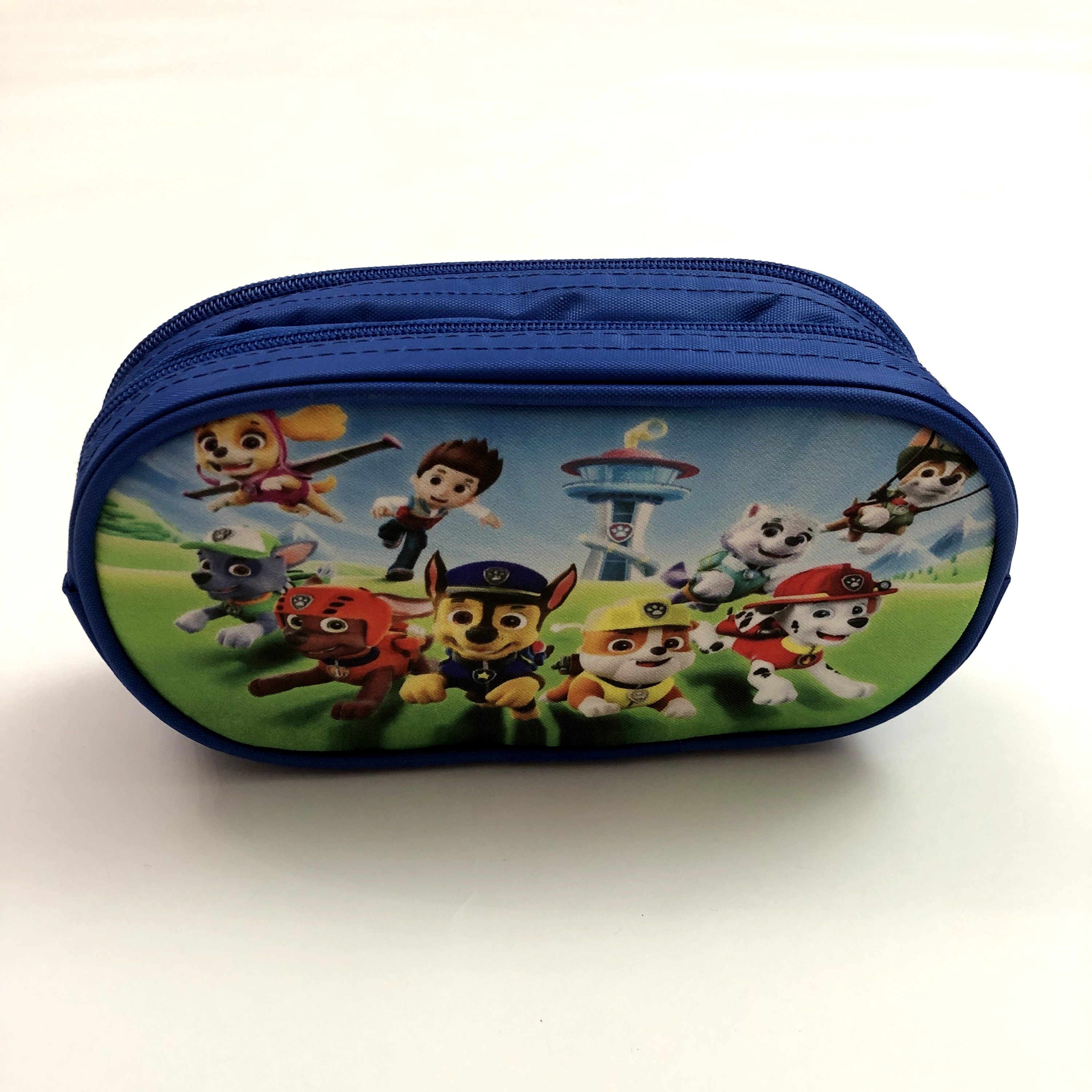 جامدادی آبی دو زیپ و جادار طرح سگ نگهبان پاپاترول پاوپاترول جنس برزنتی درجه یک