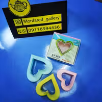 کاترخمیرشیرینی پزی3عددی قلبی ، جنس پلاستیک مرغوب
، 3 عددی، 6 سایز(دو سر)
