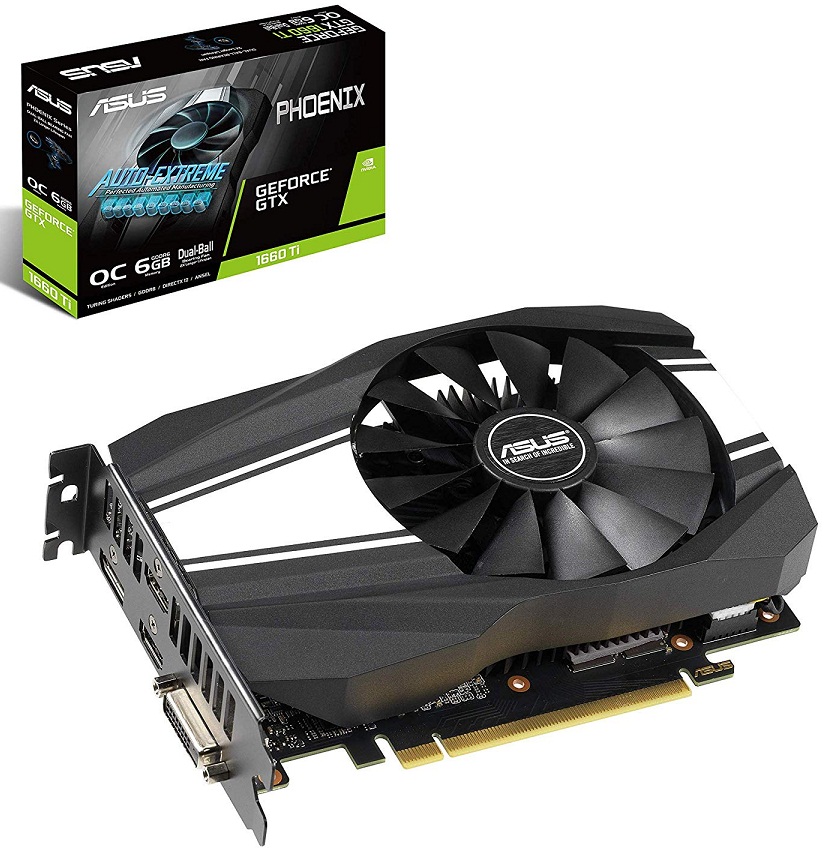 کارت گرافیک ایسوس مدل PH-GTX1660TI-O6G با حافظه 6 گیگابایت