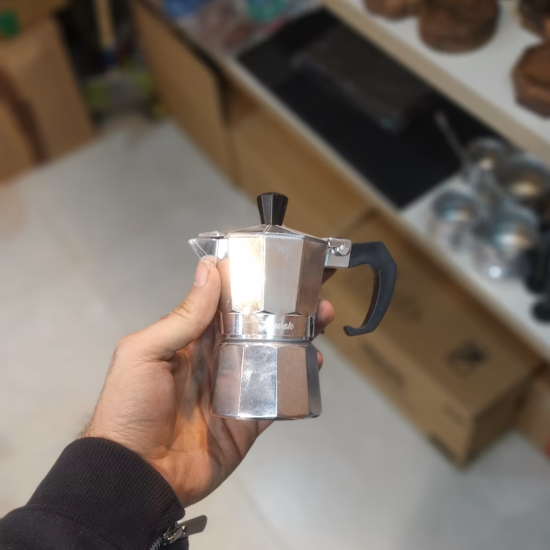 موکاپات ساده استیل یک نفره سه تیکه