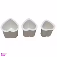 قالب شمع بی مدل قلب کد 09 مجموعه 3 عددی