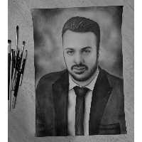 طراحی چهره با سیاه قلم 