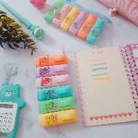 هایلایتر فانتزی طرح یونیکورن با کیفیت و کوچولو 6 تایی