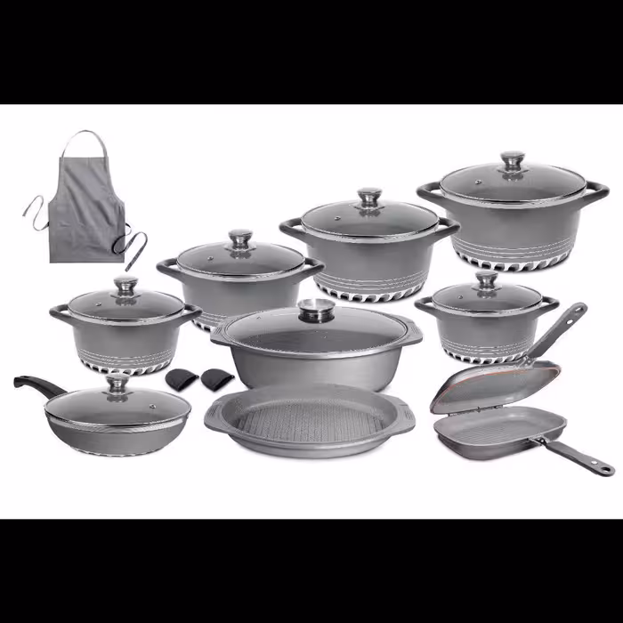 سرویس قابلمه 20 پارچه برند اونلی وان رنگ طوسی 