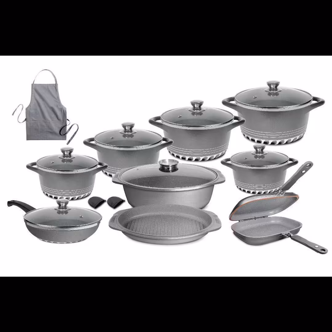 سرویس قابلمه 20 پارچه برند اونلی وان رنگ طوسی 