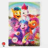 دفتر مشق 50 برگ سیمی طرح پونی جلد طلقی آپادانا