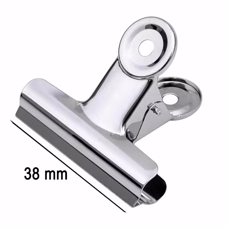 خرید گیره کاغذ فلزی سایز 38 میلی متر بسته 6 عددی 6104