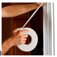 نوار درزگیر ابری1سانتی درو پنجره پایا. و ...4 متری سفید و مشکی