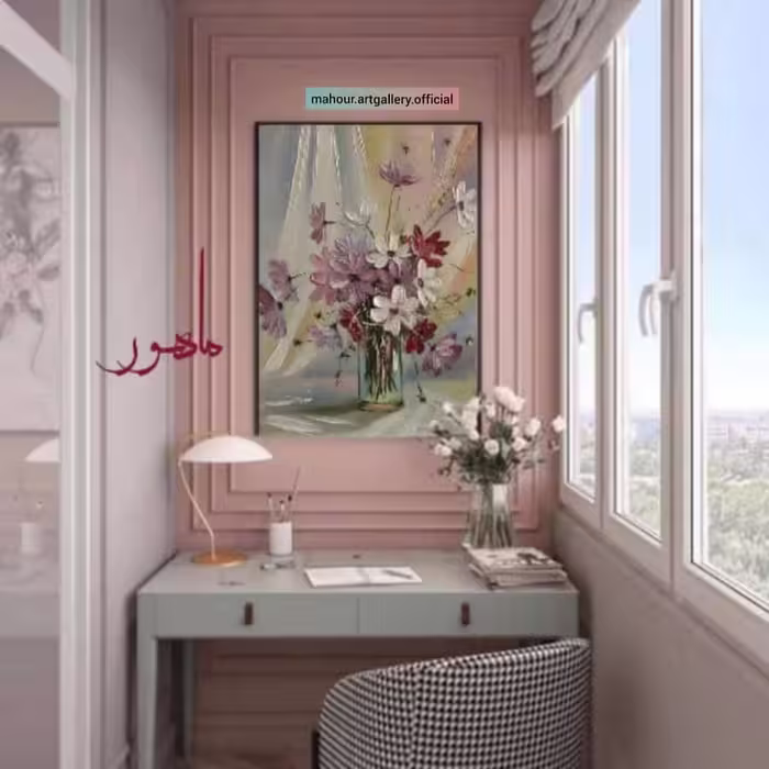 تابلو گل دکوراتیو