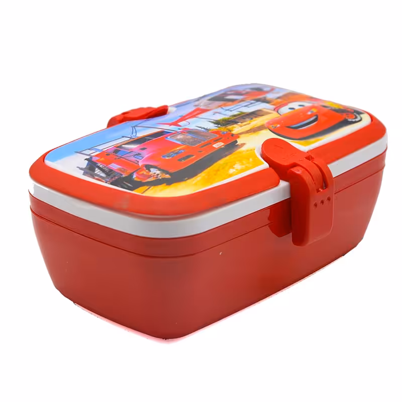 خرید ظرف غذا پلاستیکی یک طبقه مستطیلی کارا مدل فانتزی