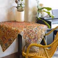 رومیزی ترمه حسینی طرح وصال کد 844 مربع یک در یک