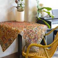رومیزی ترمه حسینی طرح وصال کد 844 مربع یک در یک