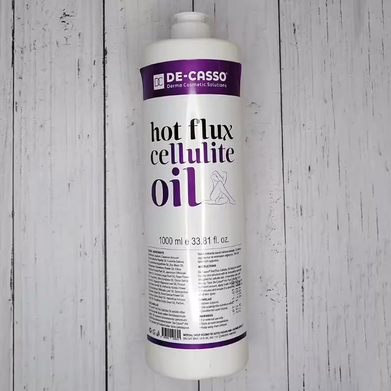 روغن هات فلاکس ضد سلولیت دکاسو 1000 میلی لیتر
De-casso Hot flux anti-cellulite oil 1000 ml