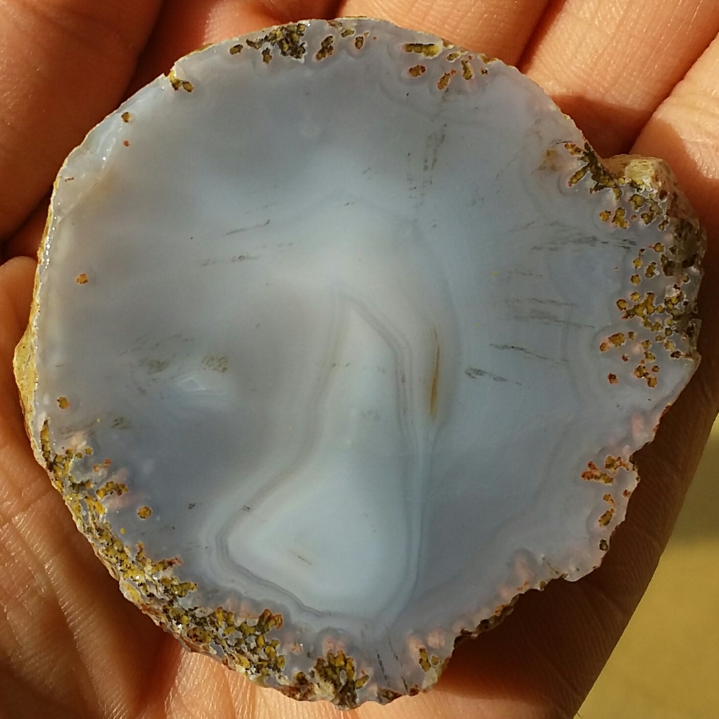 اسلایس سنگ راف عقیق سلیمانی 3بعدی  بسیاااار دیدنی خااااص 100 درصد طبیعی محشر