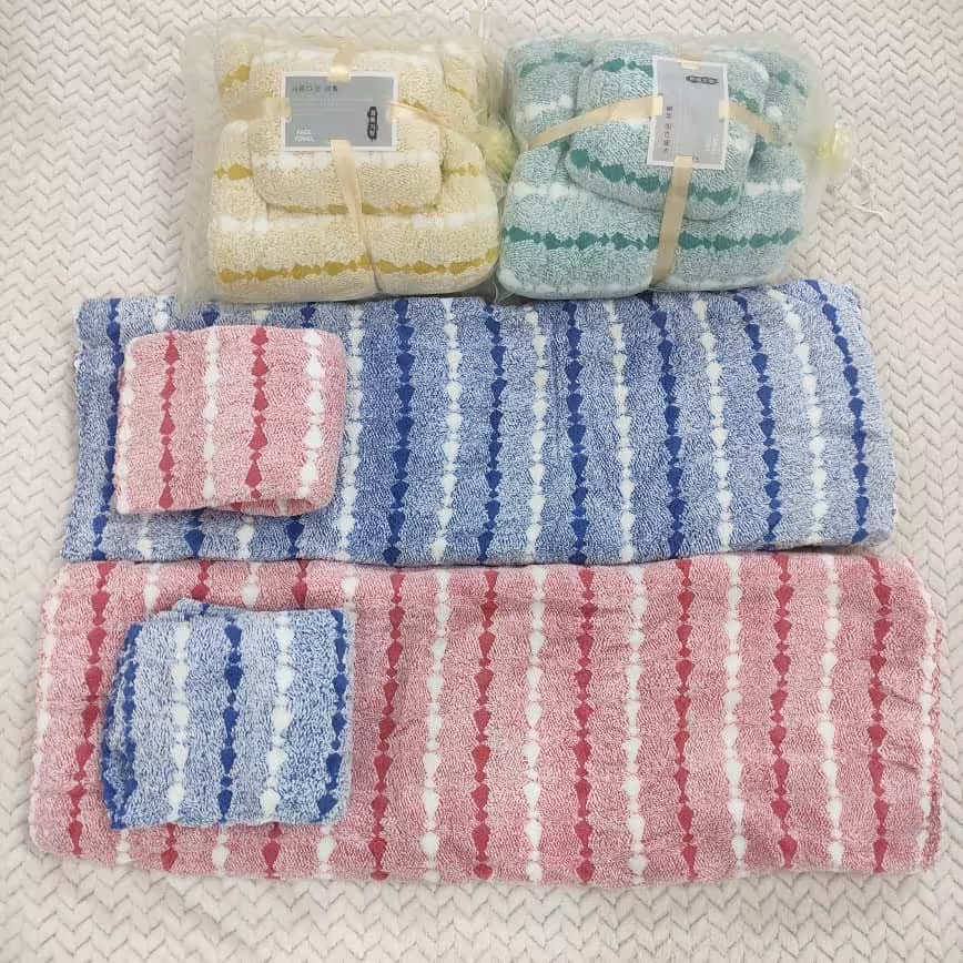 ست دو تکه حوله نانو وارداتی،حوله بدن و حوله دست و صورت