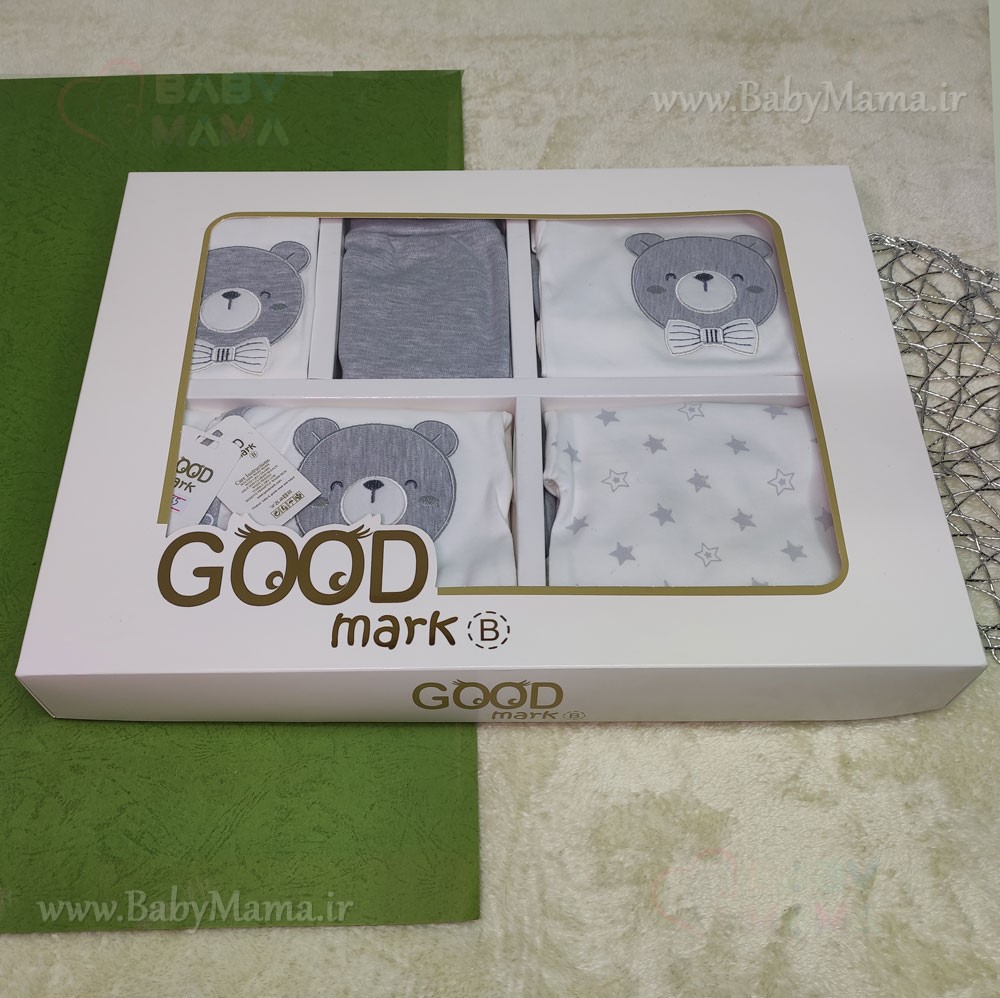 ست 19 تیکه بیمارستانی مدل خرس پاپیون دار