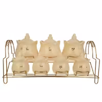 ست جاادویه 7 پارچه سرامیکی مدل تاجی