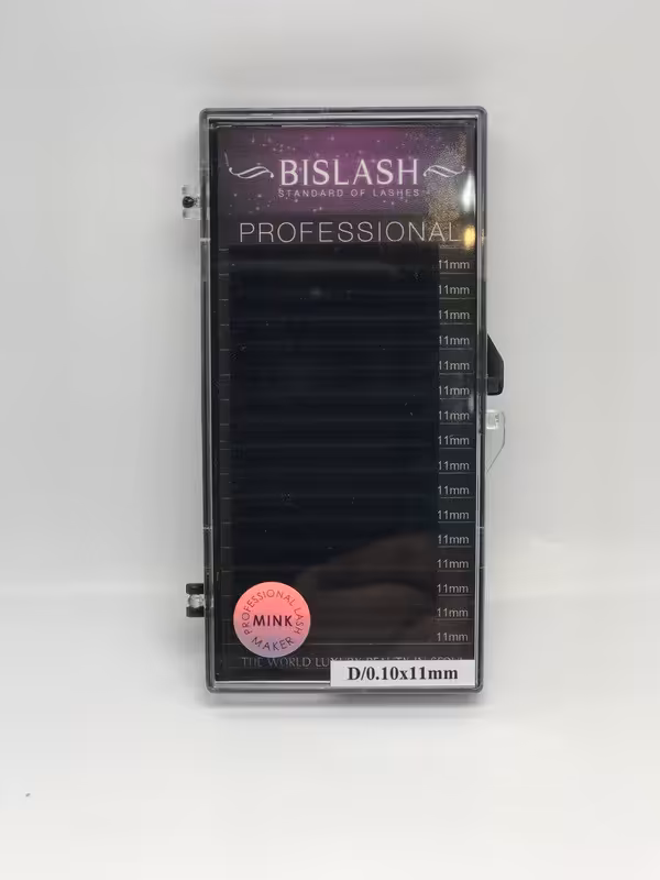 مژه والیوم بیسلش مدل D ضخامت 10 و سایز 11 میلی متر - BISLASH