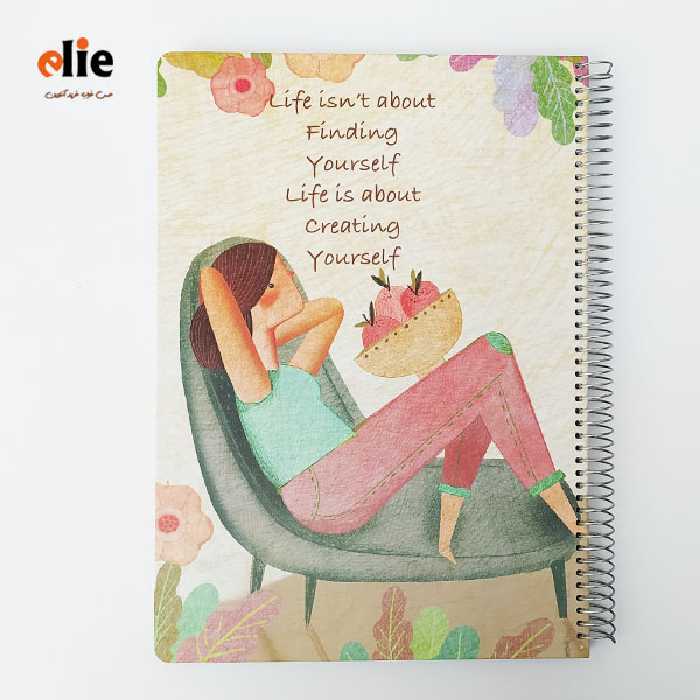 دفتر سیمی 100 برگ مسترنوت سایز A4 طرح 25