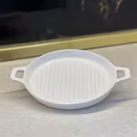 گریل دایره چینی سرامیک در رنگ های سفید و رنگی