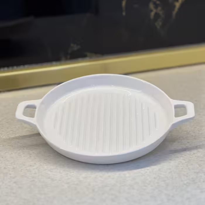 گریل دایره چینی سرامیک در رنگ های سفید و رنگی