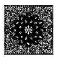 دستمال سر و گردن باندانا مدل بته جقه