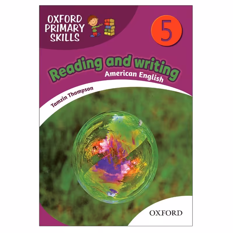 کتاب زبان ریدینگ و رایتینگ امریکن فمیلی فرندز 5  Oxford primary skills american reading writing5 