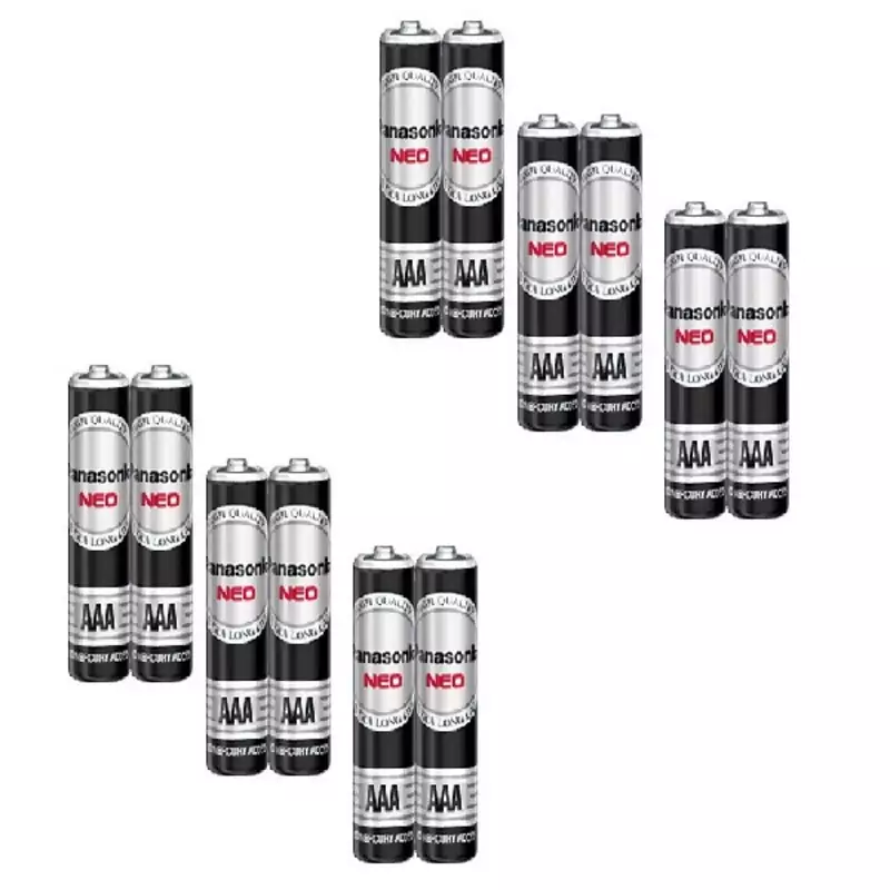 باتری نیم قلمی پاناسونیک مدل R5UT/4S HYPER بسته 12 عددی