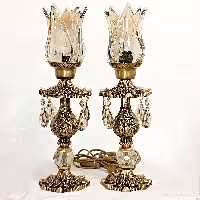 شمعدان مدل شاه رز  آنتیک لاله بلند